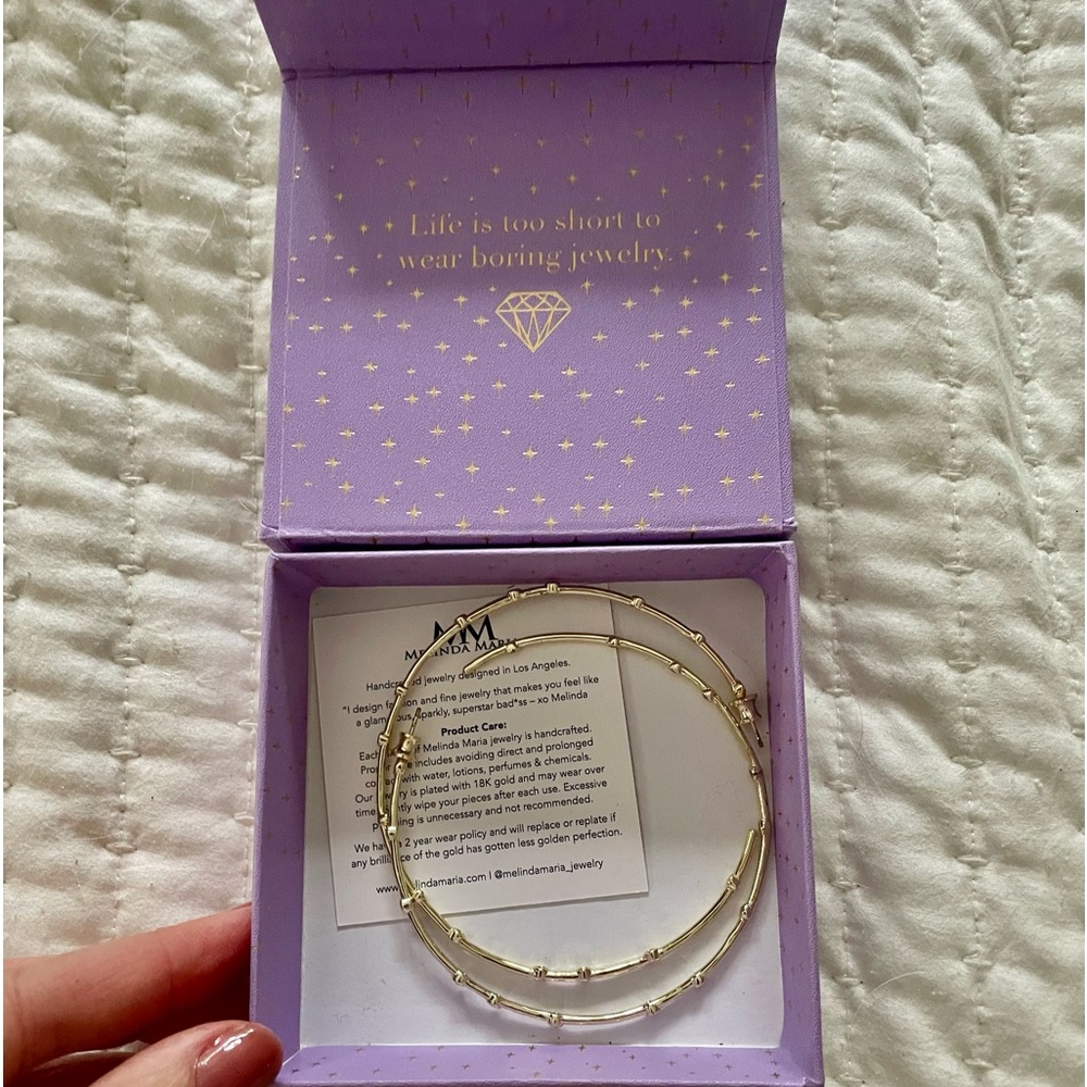 Melinda Maria 4 inch Big Ass Hoops, Brand New